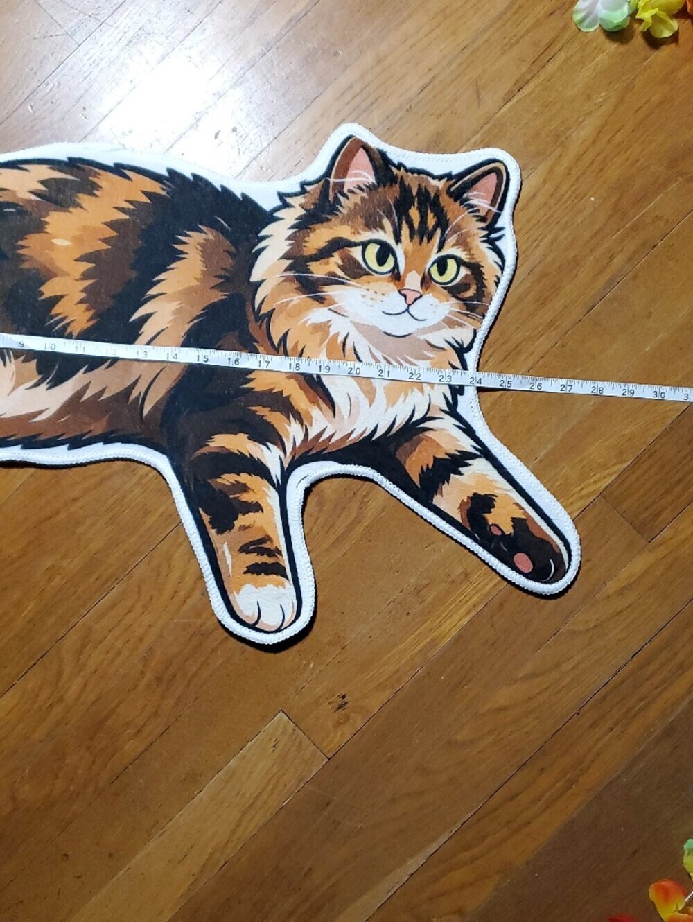 Decorative Cat Mat - Orange & Black Calico Design - Picture 6 of 10